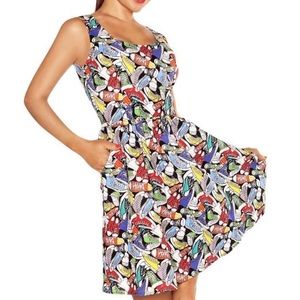 Retrolicious Hightop Sneakers Skater Dress L